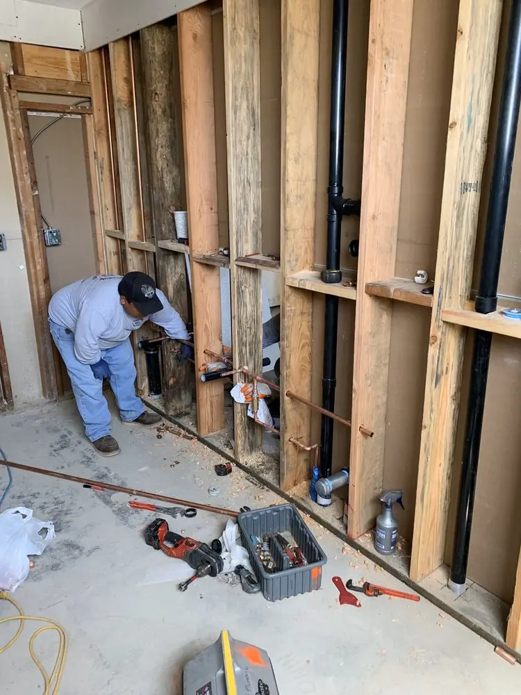 Commercial rough-in plumbing for Gas Line Repair in American Lake Garden Tract
